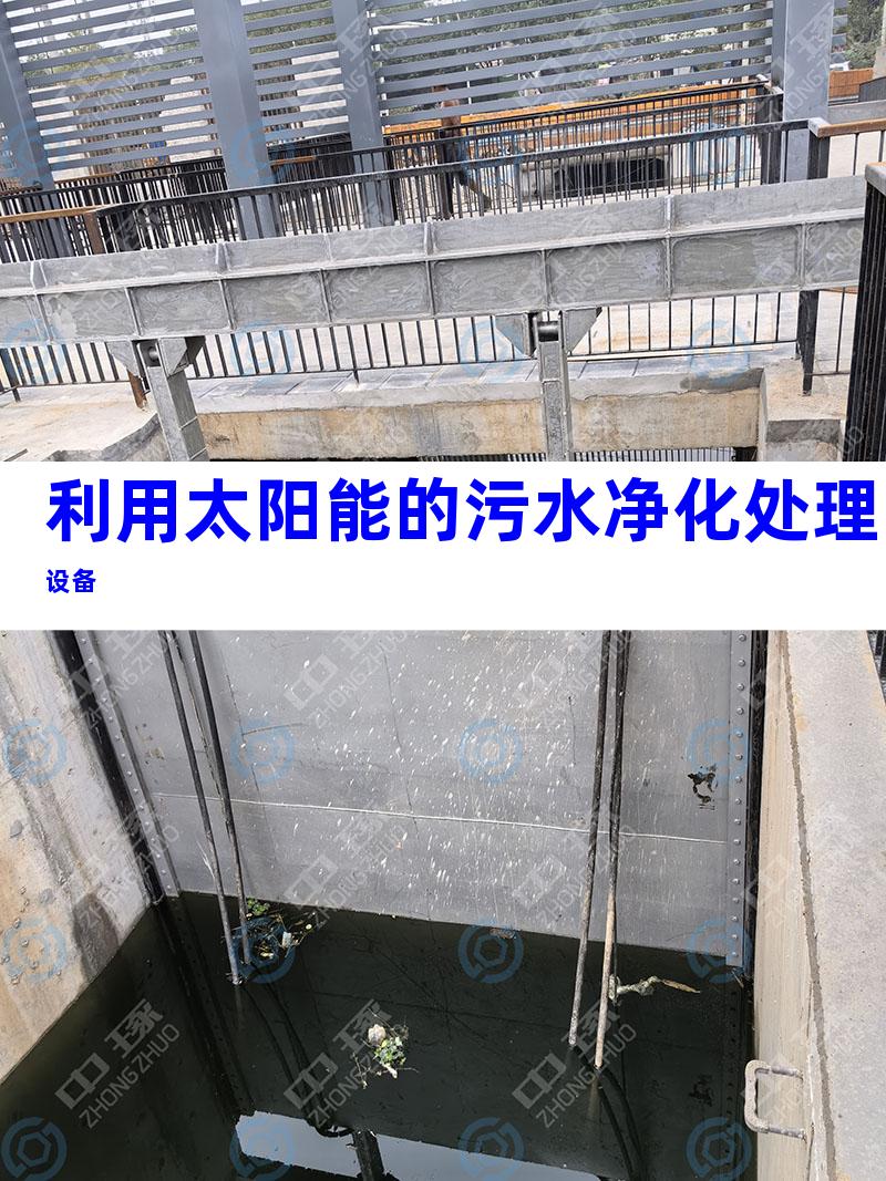 利用太阳能的污水净化处理设备