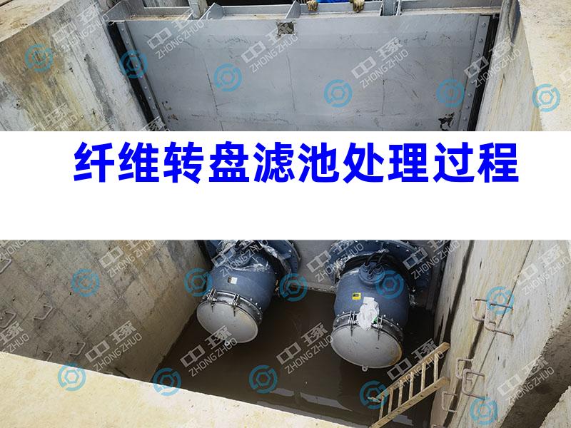 纤维转盘滤池处理过程